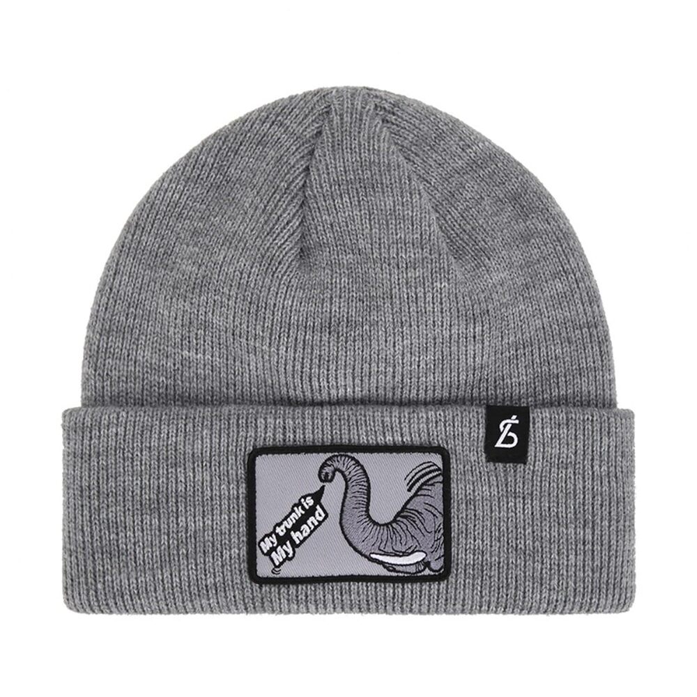 3323 Black Sands Animal Wappen Beanie Elephant